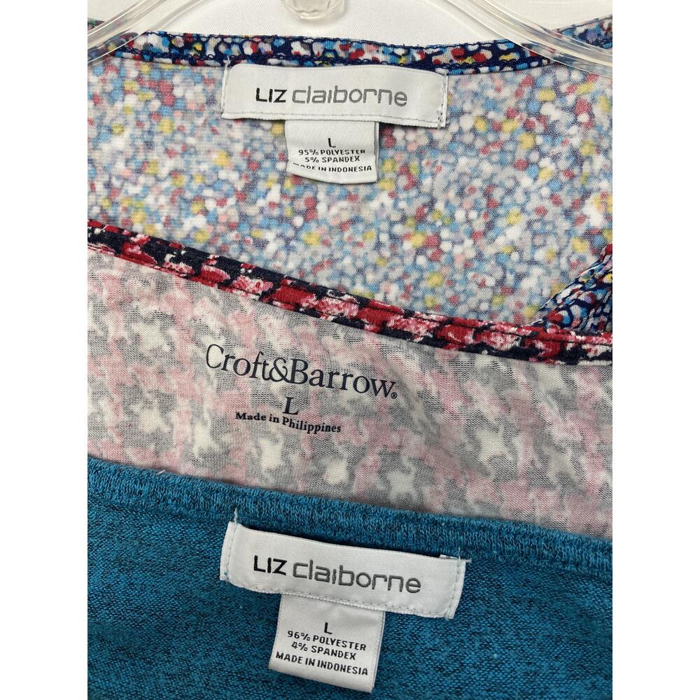3 Liz Claiborne & Croft Barrow‎ Sleeveless Tops Large - Picture 3 of 16